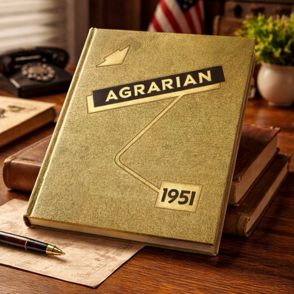 1951 Agrarian Hayward High School Yearbook Hayward CA California Vintage